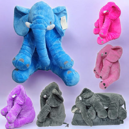 PELUCHE ELEFANTE CON COBIJA INTERNA 40cm🐘